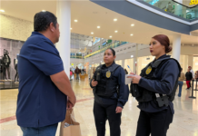 Refuerza Policía Municipal vigilancia para cuidar a las familias en zonas comerciales en esta temporada navideña