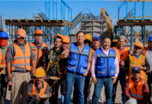 Supervisa Marco Bonilla avance del puente en Carretera Aldama y Fuerza Aérea; registra 10% de progreso