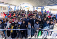Menos sol y protegidos de lluvias; inaugura Marco Bonilla domo en primaria “Sor Juana Inés de la Cruz”