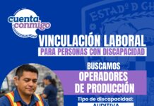 Anuncia Gobierno del Estado nuevas vacantes laborales para personas en condición de vulnerabilidad