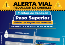 Reducirán carriles en vialidad Los Nogales por montaje de trabes del Paso Superior