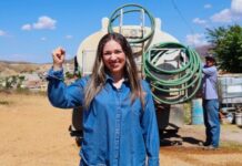 Más logros en lucha por el agua; Ranchito la Esmeralda recibe agua gratuita tras años de pagar pipas: Alma Portillo