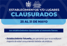 Mantiene Gobernación Municipal operativos de supervisión; realizó 205 inspecciones del 25 al 31 de mayo