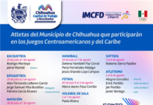 Participarán 18 chihuahuenses en los Juegos Centroamericanos y del Caribe Santo Domingo 2026
