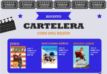 Presenta Gobierno Municipal la cartelera de agosto del Cine del Rejón