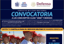 Recuerda Municipio a jóvenes de la Clase 2008 y remisos tramitar su Cartilla del Servicio Militar Nacional