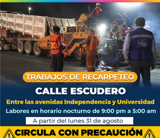 Iniciará Municipio trabajos de recarpeteo en la calle Escudero