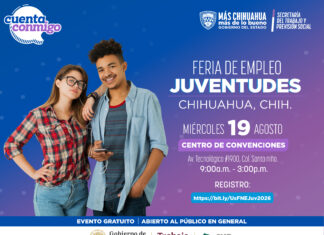 Invita STPS a feria de empleo de las juventudes Flyer FEM Juv 19 Agosto 01