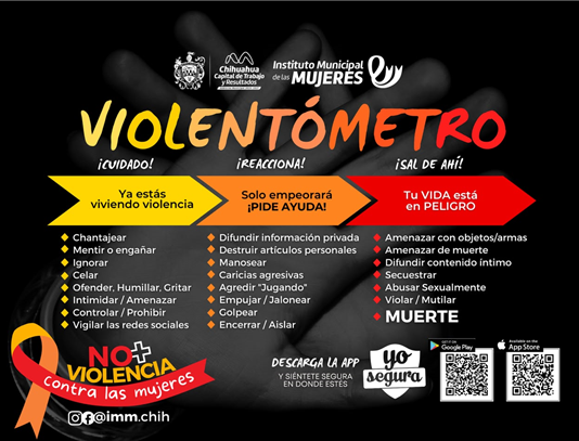 Identifica si estas en violencia: Municipio pone a disposición el Violentómetro