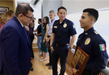 Cristian Ríos, policía municipal reconocido con la Medalla al Mérito Policial 2026