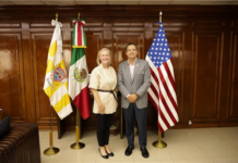 Visita nueva Cónsul General de Estados Unidos en Ciudad Juárez al alcalde Marco Bonilla