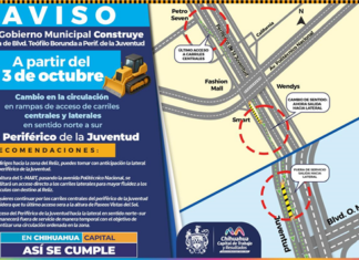 ¡Precaución! Habrá modificación vial en carriles laterales y centrales del periférico de la Juventud en sentido norte-sur 31701 1