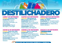 Estará Destilichadero en 6 colonias del 7 al 12 de septiembre