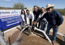 Inaugura JCAS pozo de agua potable en Julimes