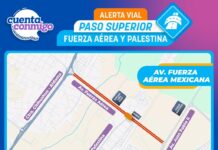 Anuncia Secretaría de Obras Públicas cierre de circulación en avenida Fuerza Aérea por montaje de trabes del Paso Superior